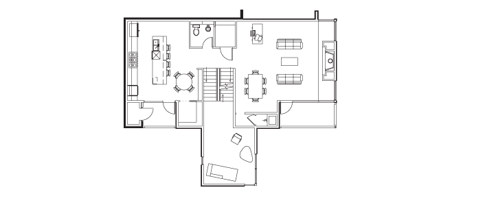 Second Floor Layout of 807 Welch
