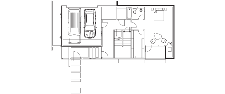 First Floor Layout of 2103 Converse